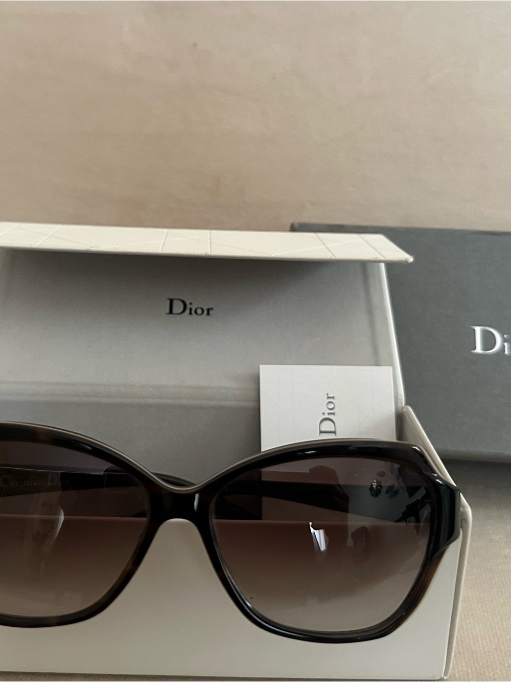 Dior Oversized Brown Gradient Women's Sunglasses